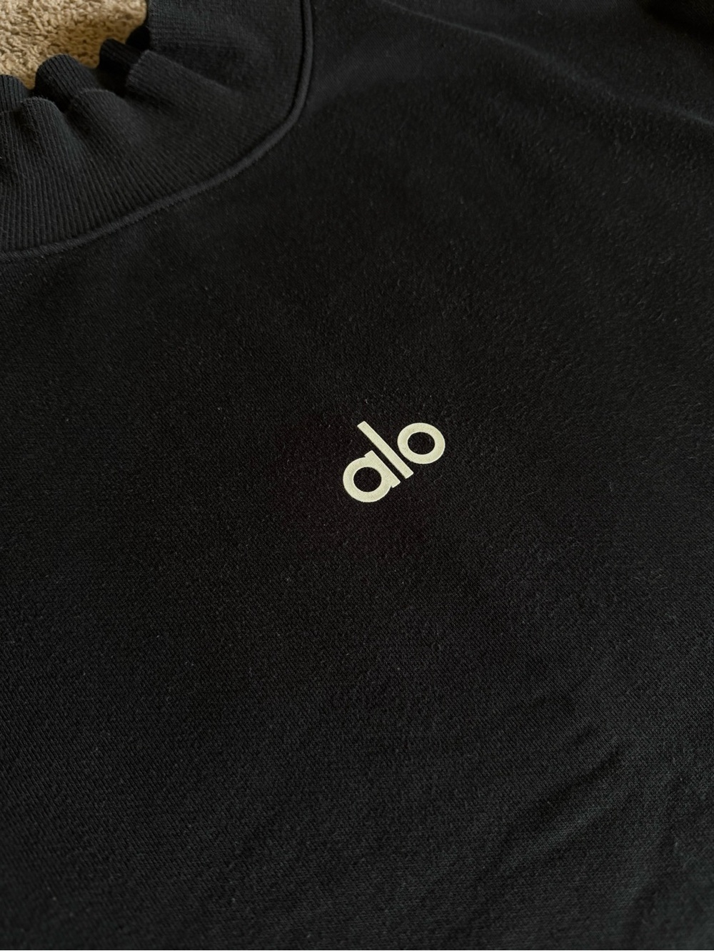 Alo Black Mock Neck Sweatshirt - Picture 3 of 3